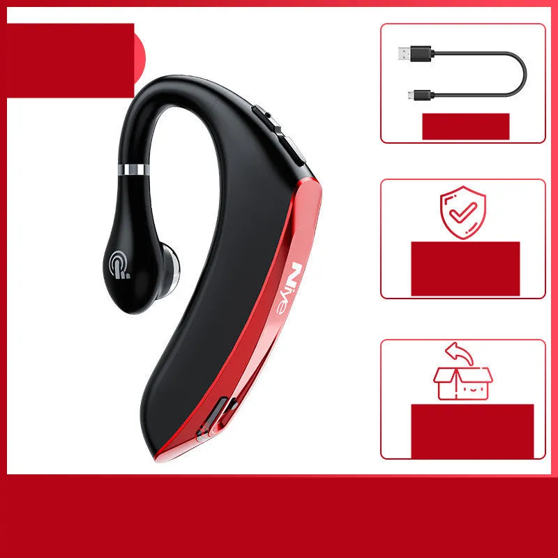 Wireless mono Bluetooth headset for driving with hanging ear design and 10m range