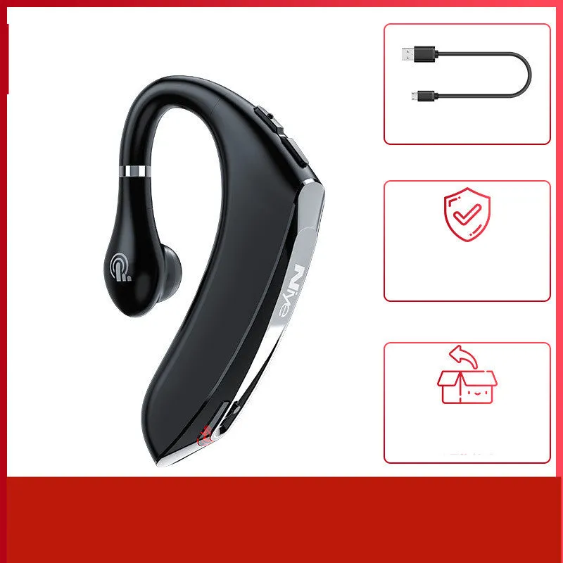 Wireless mono Bluetooth headset for driving with hanging ear design and 10m range