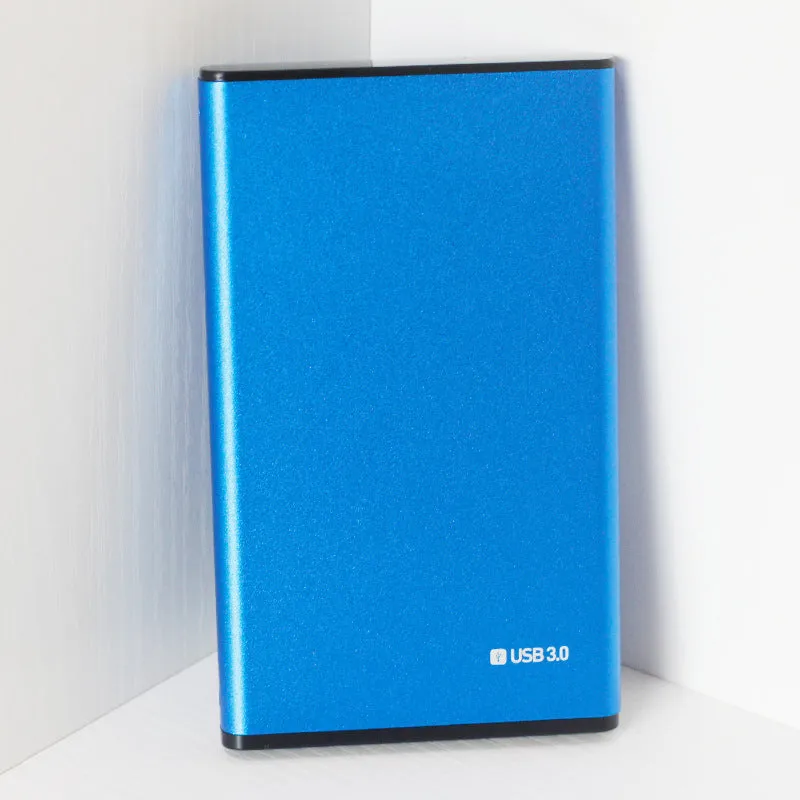 2.5 inch SATA hard drive enclosure in Sandblasted Grey aluminium alloy with USB 3.0 port