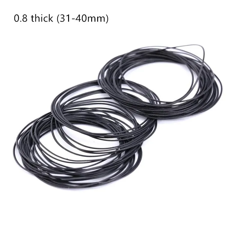 Black waterproof back cover ring gasket with coarse thread in multiple thickness and size options