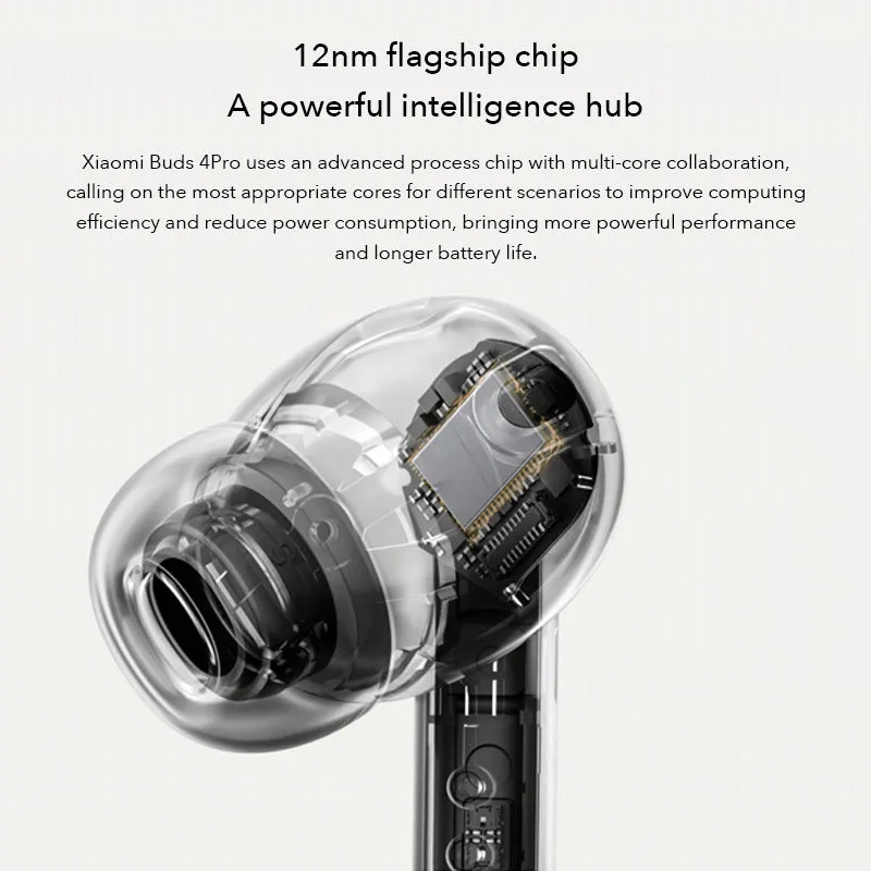 Black and gold Active Noise Reduction True Wireless Bluetooth in-ear earbuds with charging case.