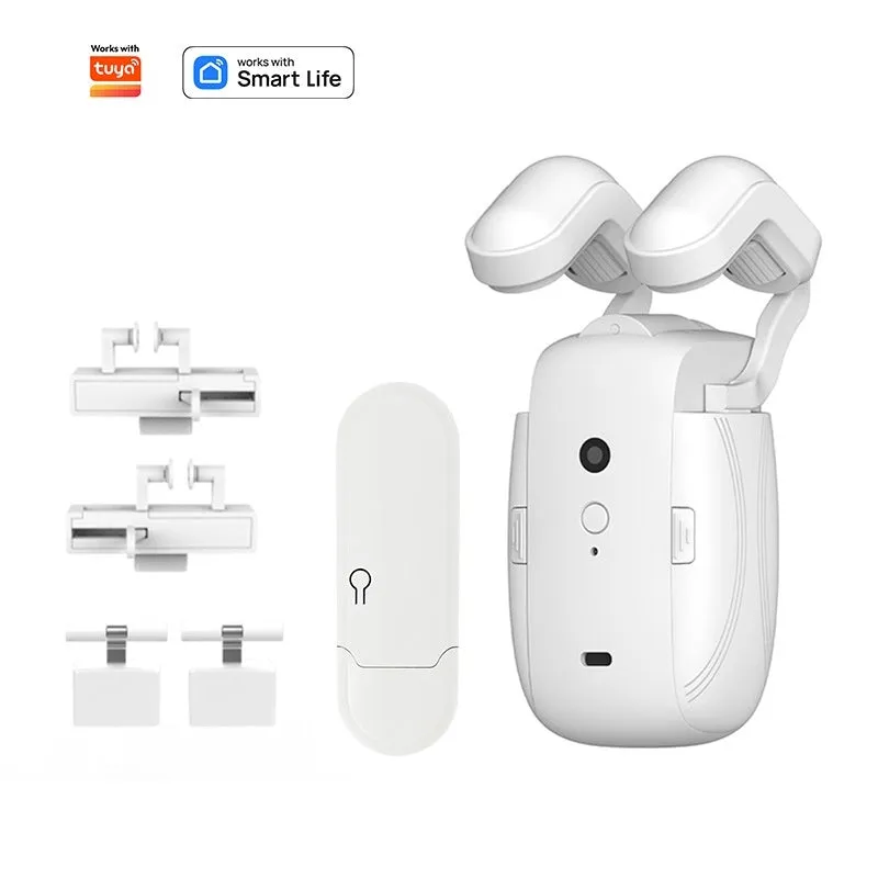 Bluetooth electric curtain controller for Roman rod and TU track systems with remote control and smart home connectivity