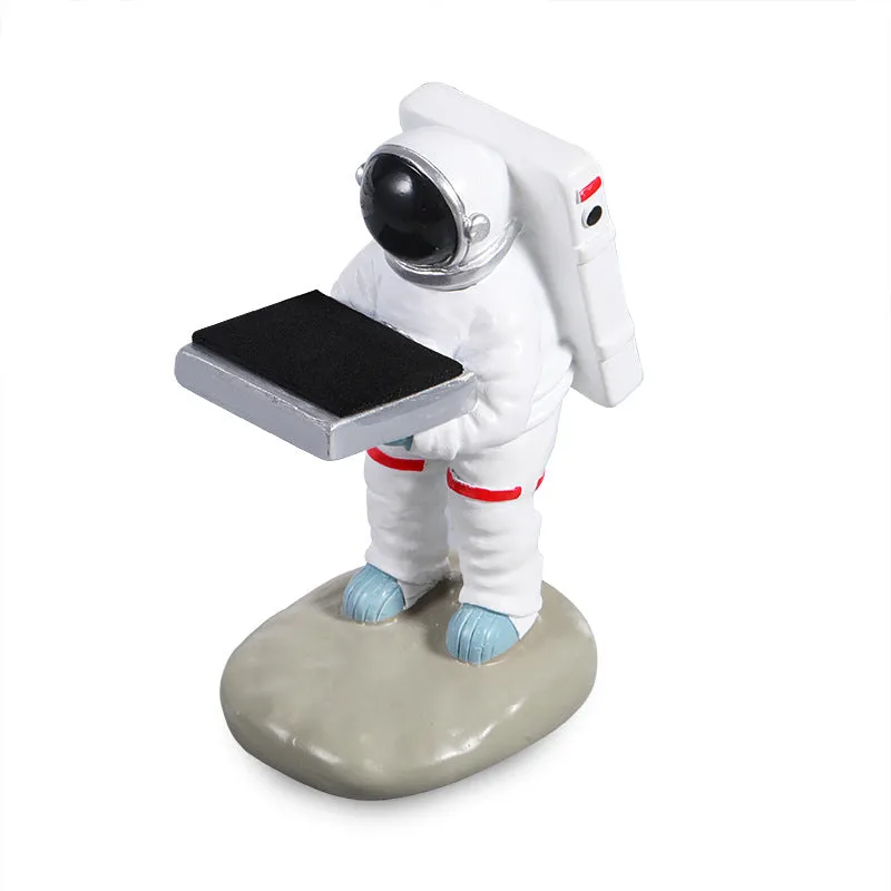 Resin watch stand display rack with creative decoration ornament in style A, holding a watch