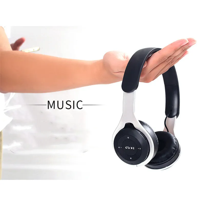 Binaural wireless headset in Black with head-mounted design and Bluetooth 5.0