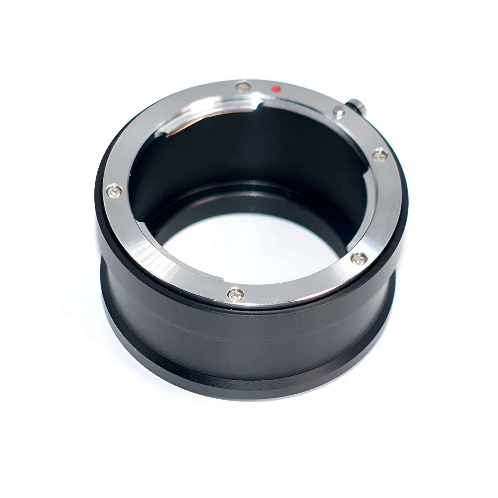 Black metal Nikon AI to Sony NEX lens adapter ring for NEX-5 and NEX-3 cameras