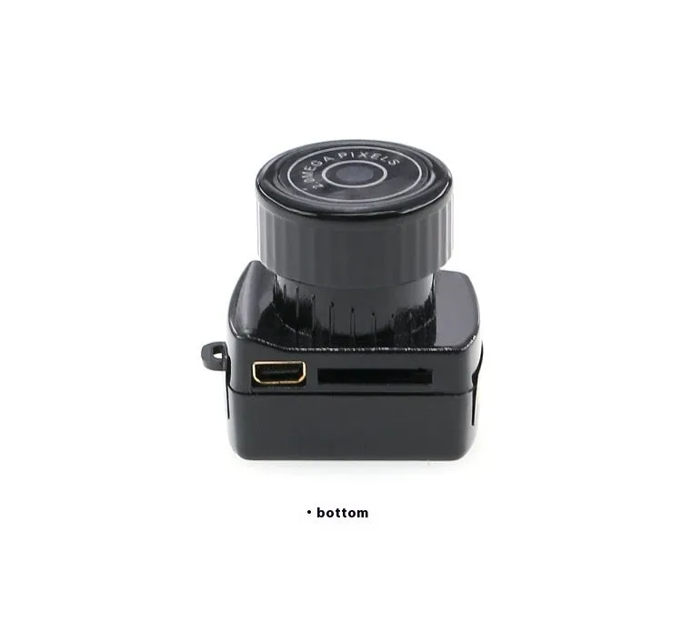 Outdoor sports small camera riding recording digital DV camera black ABS body with lanyard