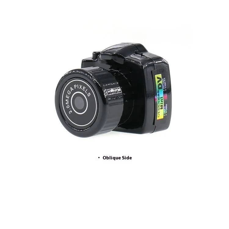Outdoor sports small camera riding recording digital DV camera black ABS body with lanyard