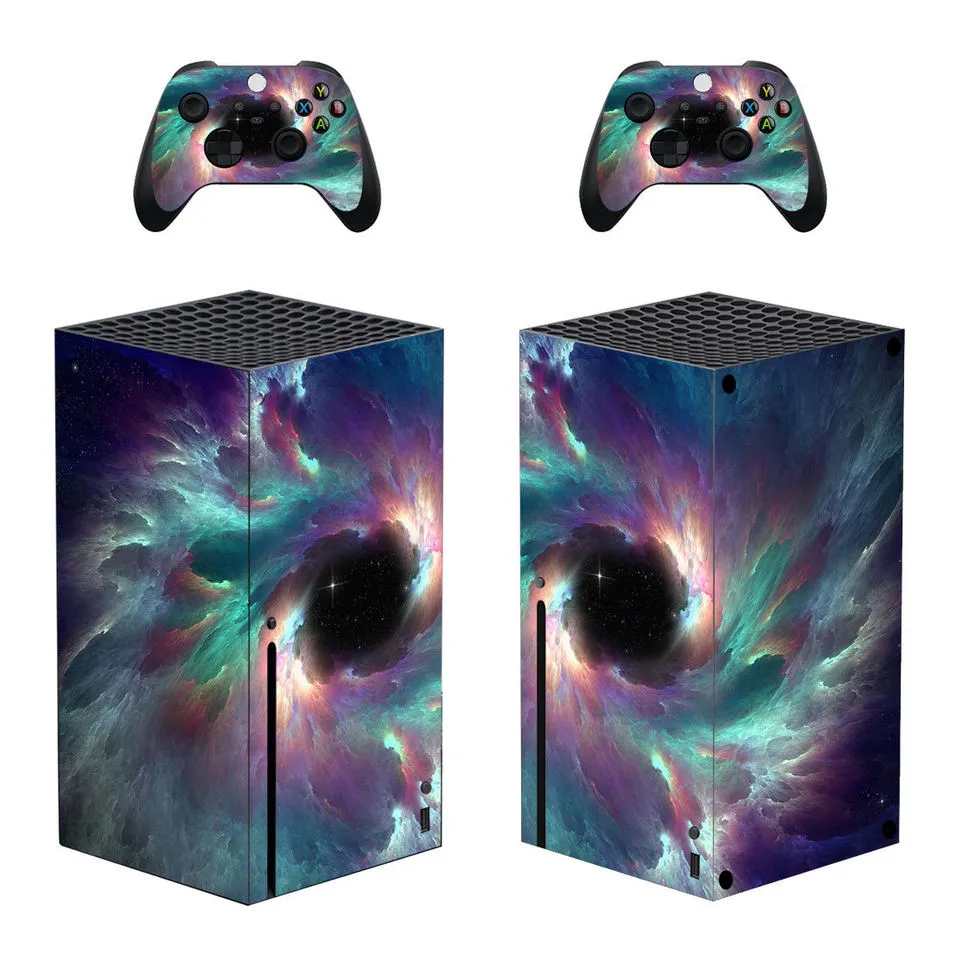 Xbox One S PVC sticker protective film in five colour styles with removable glue
