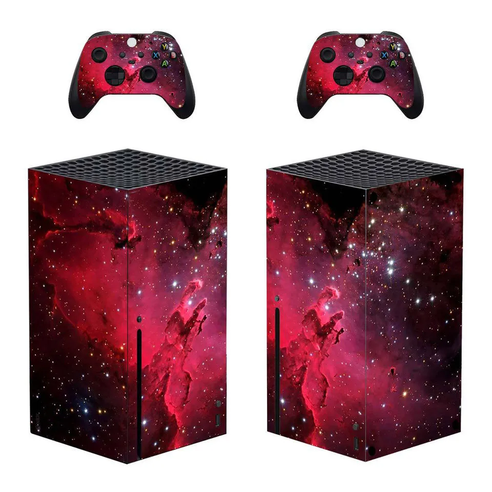 Xbox One S PVC sticker protective film in five colour styles with removable glue
