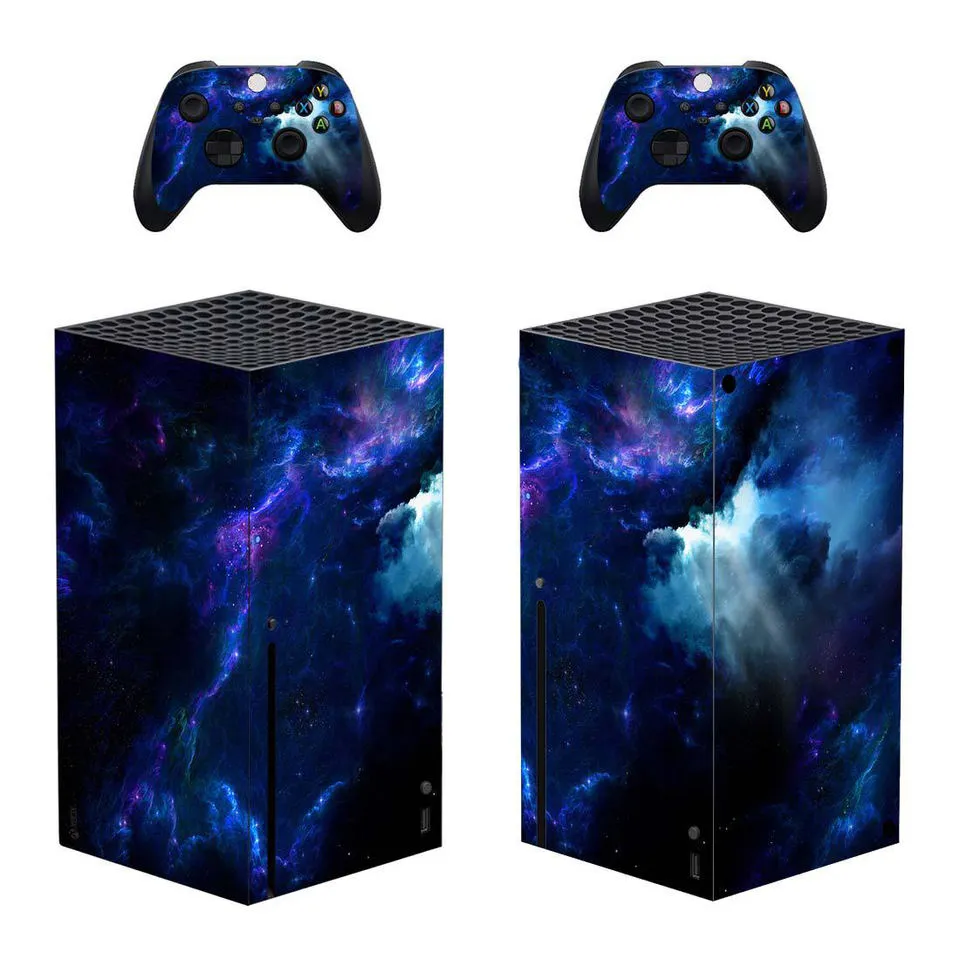 Xbox One S PVC sticker protective film in five colour styles with removable glue