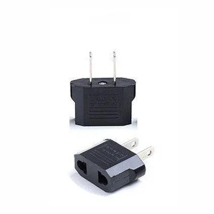 Compact black three-outlet travel plug converter adapter with AU plug type on a white background