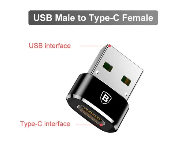 USB C adapter for laptop with two-in-one charging and data transmission, aluminium alloy shell, compact size