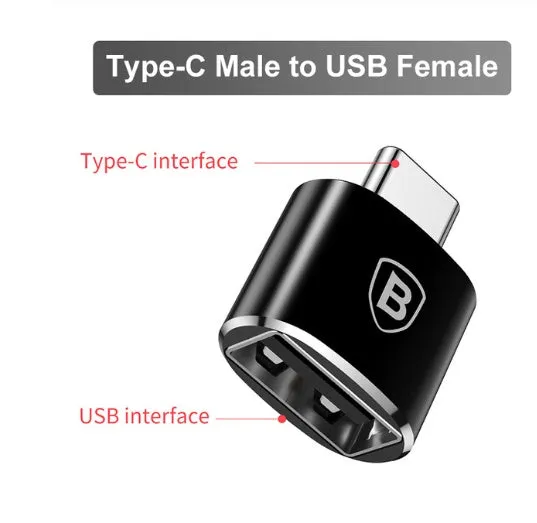 USB C adapter for laptop with two-in-one charging and data transmission, aluminium alloy shell, compact size