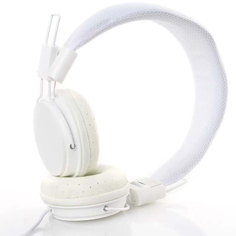 Wired headset with in-line microphone, head-mounted design, 40mm moving coil driver for PC computer