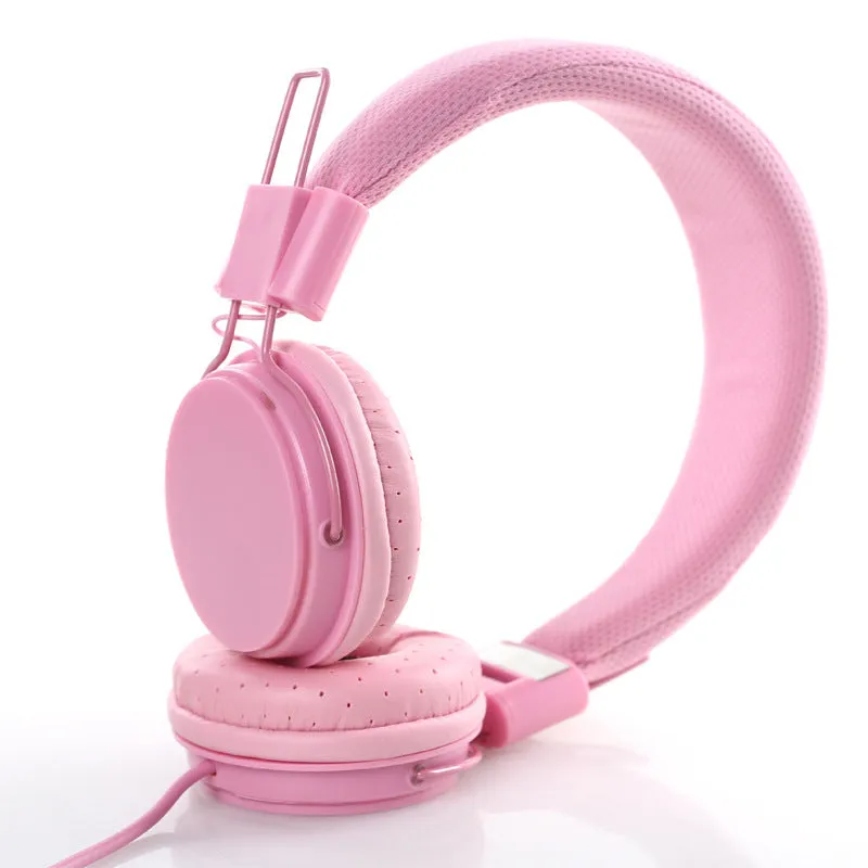 Wired headset with in-line microphone, head-mounted design, 40mm moving coil driver for PC computer