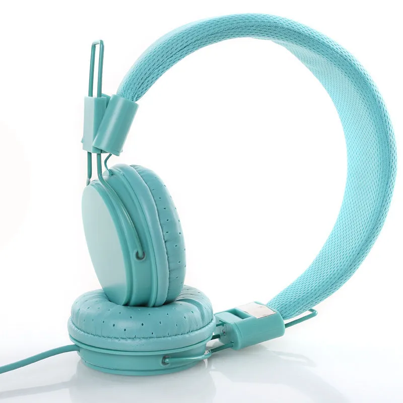 Wired headset with in-line microphone, head-mounted design, 40mm moving coil driver for PC computer