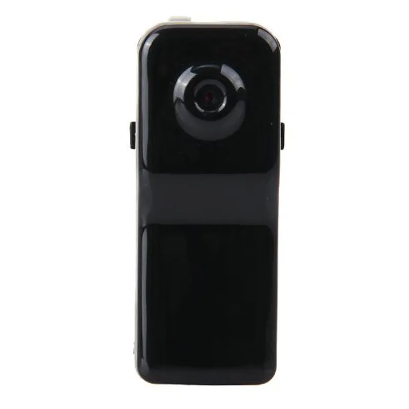 Black mini action camera with USB port for outdoor sports recording