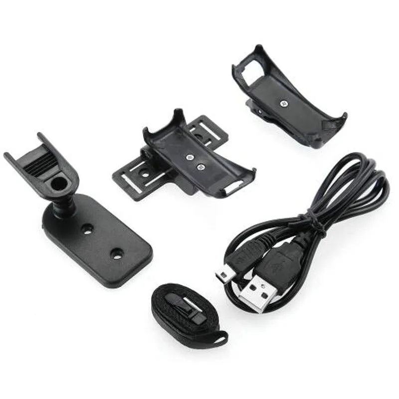 Black mini action camera with USB port for outdoor sports recording