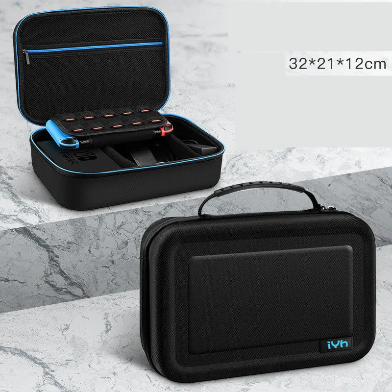 Anti scratch flannel storage bag for Nintendo Switch with thick EVA hard shell in portable model size