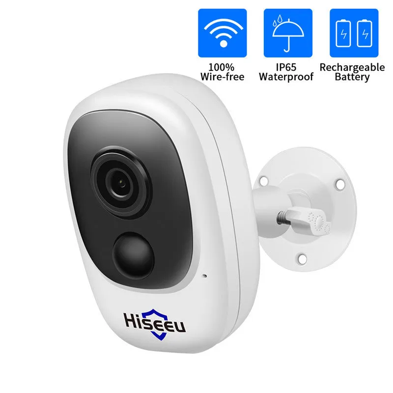 White dome security camera with 1080P HD resolution and infrared night vision capabilities