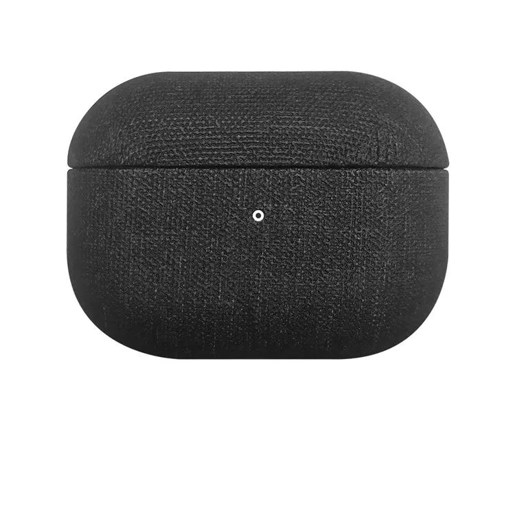 All-inclusive fabric PU cloth pattern protective cover for AirPods AirPods Pro and AirPods 3 in grey