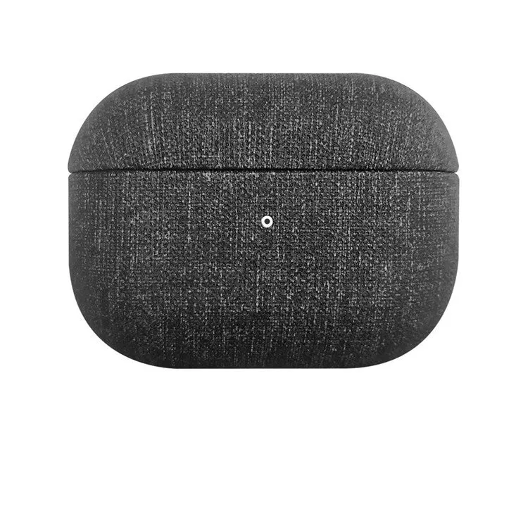All-inclusive fabric PU cloth pattern protective cover for AirPods AirPods Pro and AirPods 3 in grey