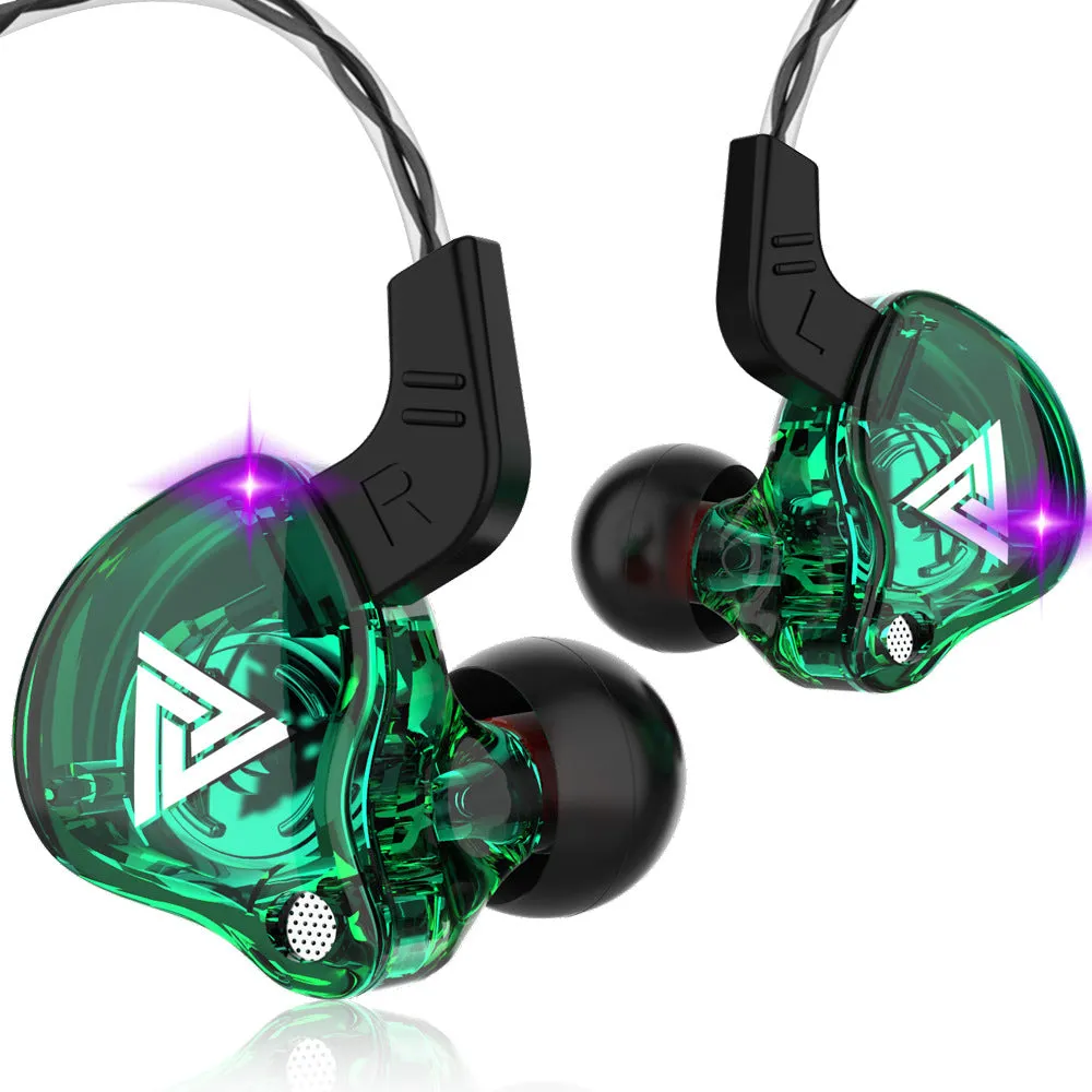 AK6 in-ear wired headset with microphone and remote, 3.5mm plug, TPE cable, black colour