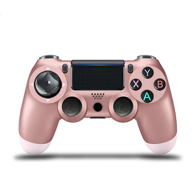 Wireless Bluetooth PS4 game controller with dual vibration in multiple colour options