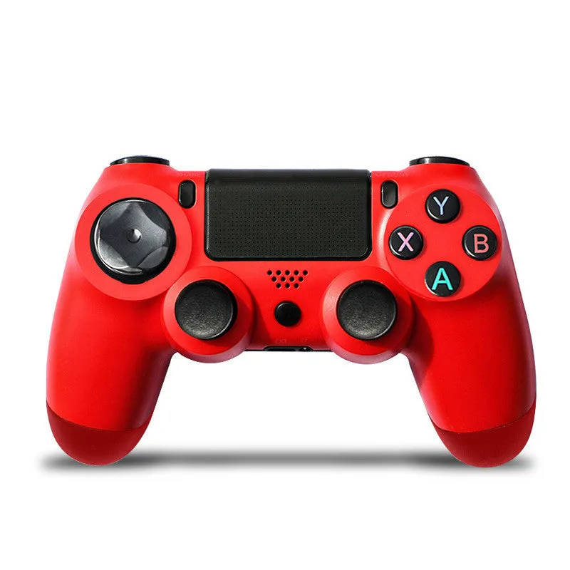 Wireless Bluetooth PS4 game controller with dual vibration in multiple colour options