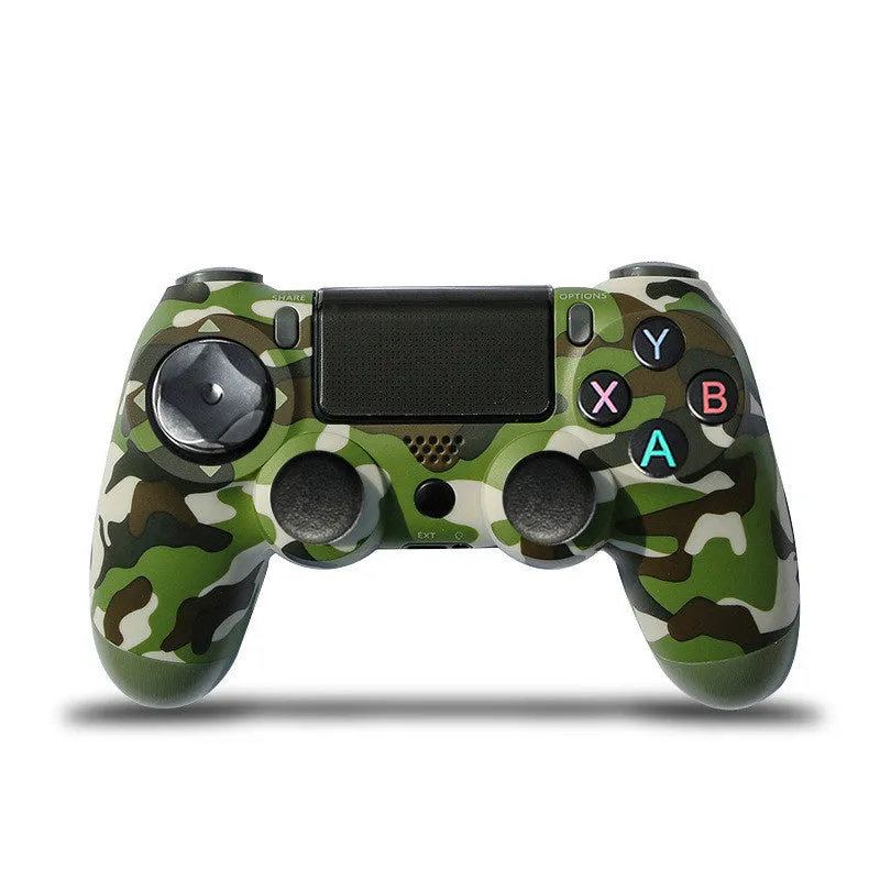 Wireless Bluetooth PS4 game controller with dual vibration in multiple colour options