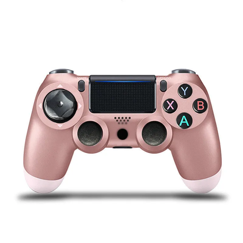 Wireless Bluetooth PS4 game controller with dual vibration in multiple colour options
