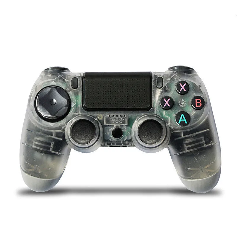 Wireless Bluetooth PS4 game controller with dual vibration in multiple colour options