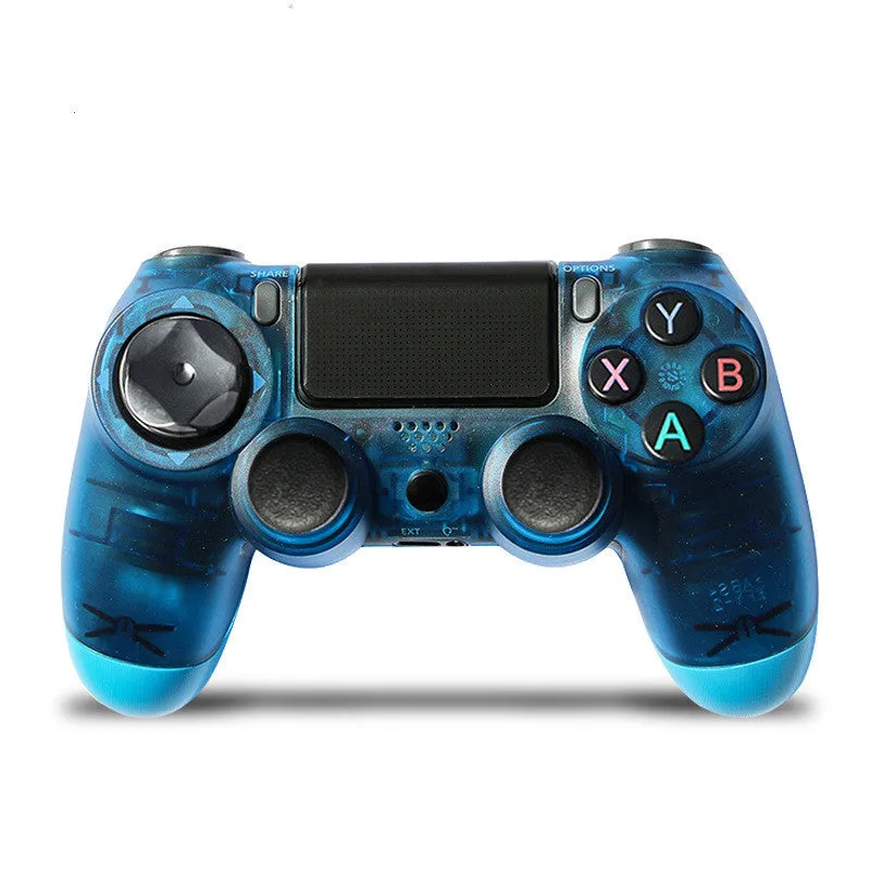 Wireless Bluetooth PS4 game controller with dual vibration in multiple colour options