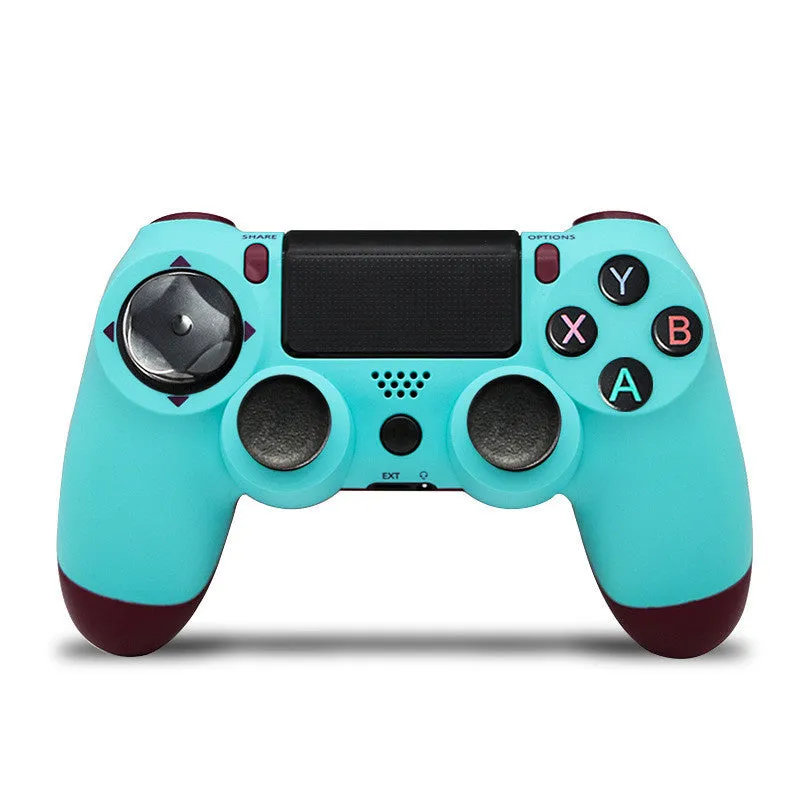 Wireless Bluetooth PS4 game controller with dual vibration in multiple colour options