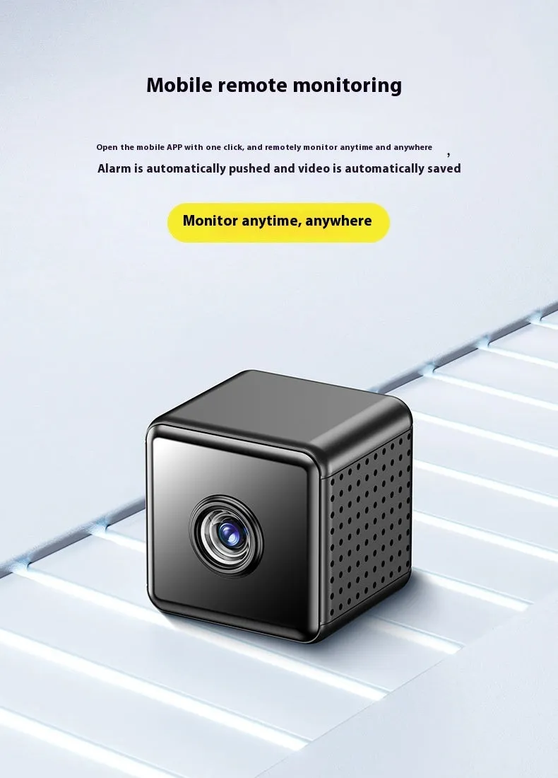 Wireless indoor security camera in X9 colour with built-in lithium battery on bracket