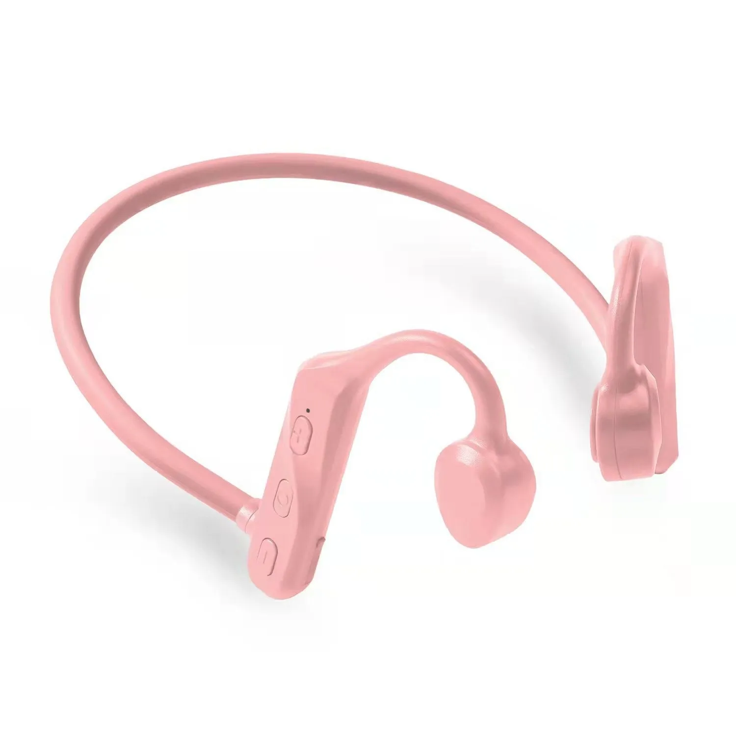 Bone conduction in-ear wireless earphones in carbon fibre black with bio-titanium speaker