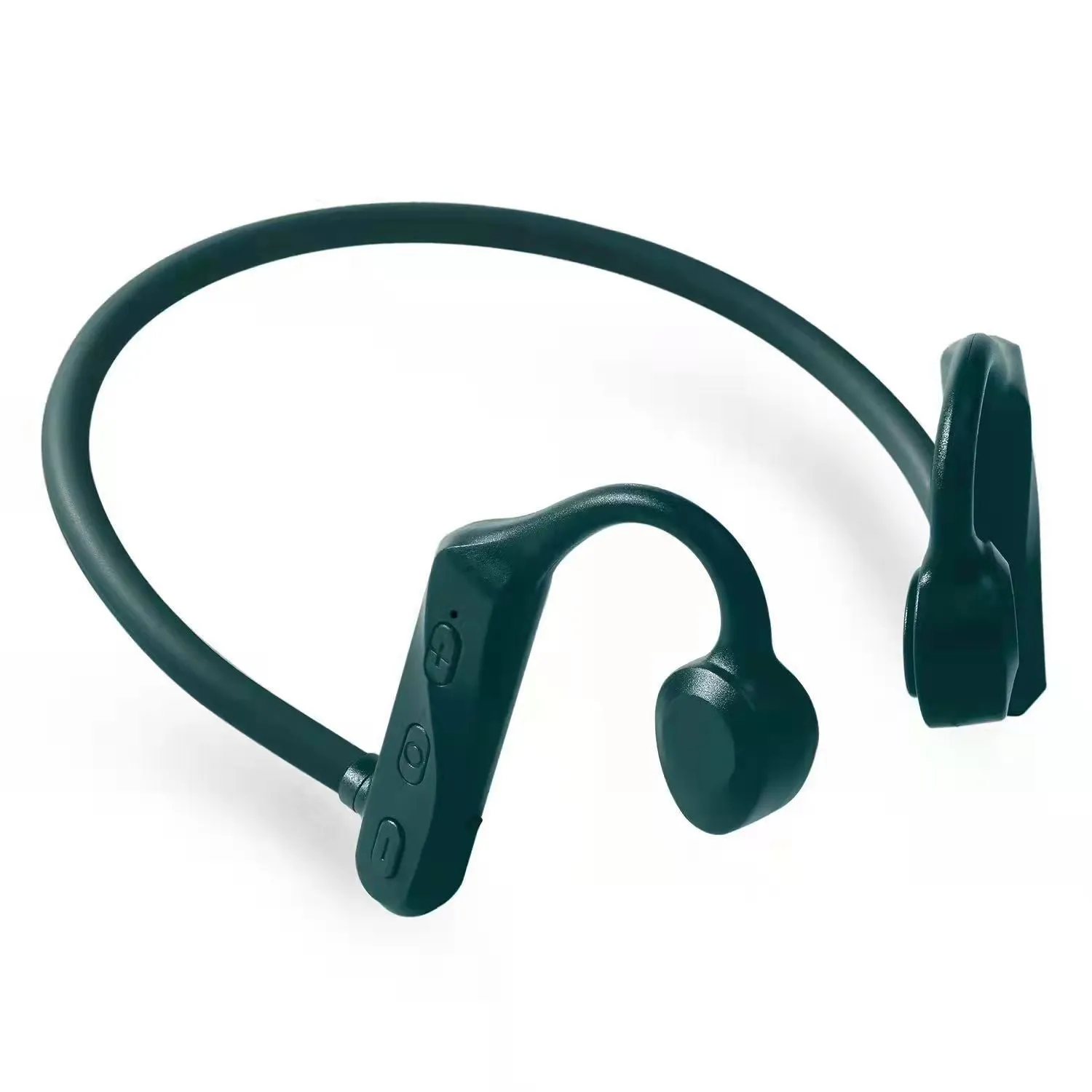 Bone conduction in-ear wireless earphones in carbon fibre black with bio-titanium speaker