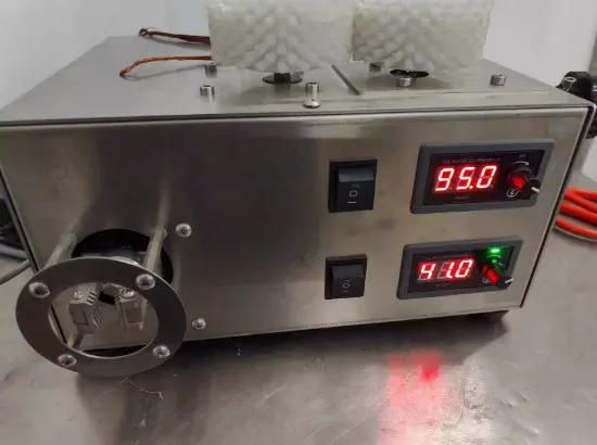 Small wire twisting machine for multi-strand copper core wires on workbench