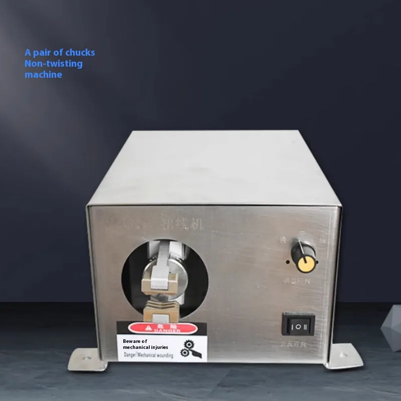 Small wire twisting machine for multi-strand copper core wires on workbench