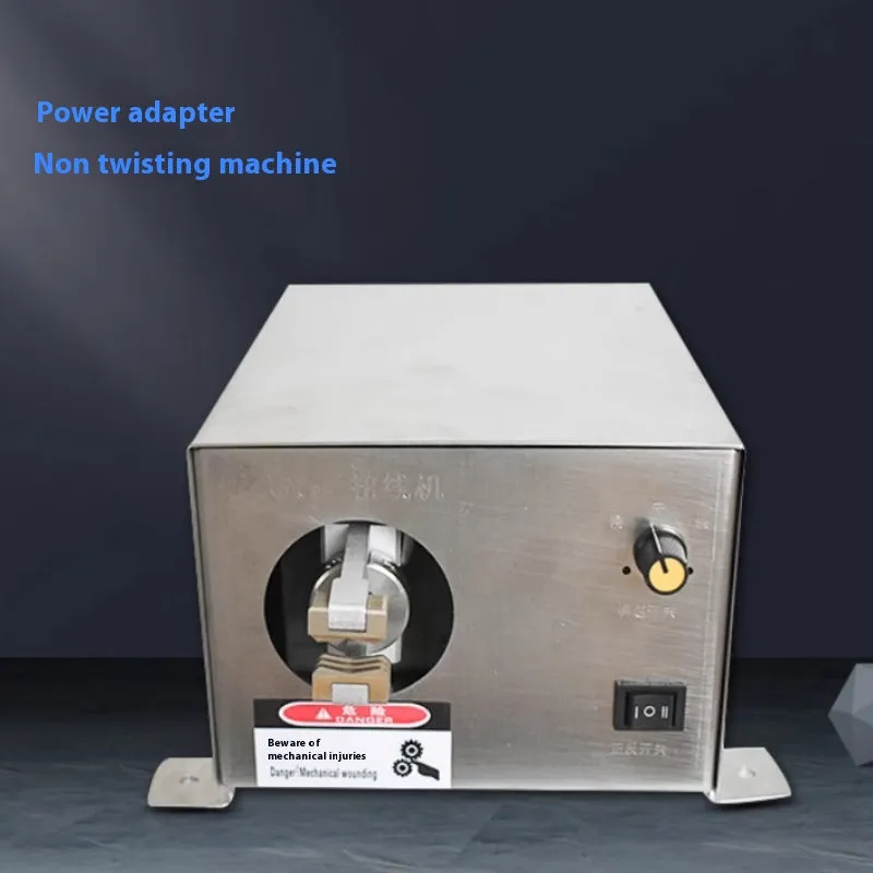 Small wire twisting machine for multi-strand copper core wires on workbench