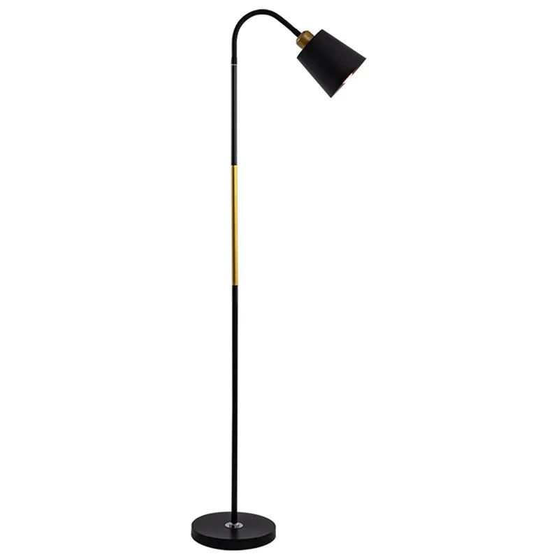 Nordic style floor lamp in black gold or platinum finish with 5W warm light