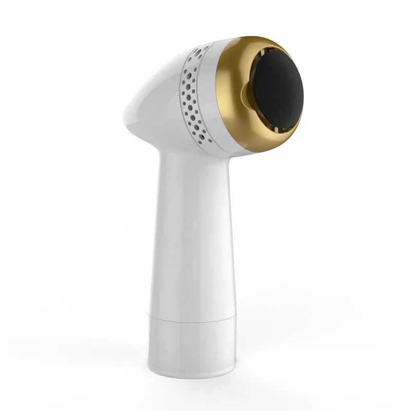 Electric foot grinder with a quartz grinding head in gold, silver, pink gold or white finish.