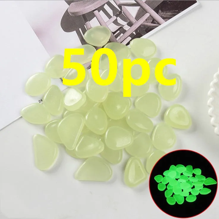 Mixed colour fluorescent luminous stones for aquarium and garden decoration