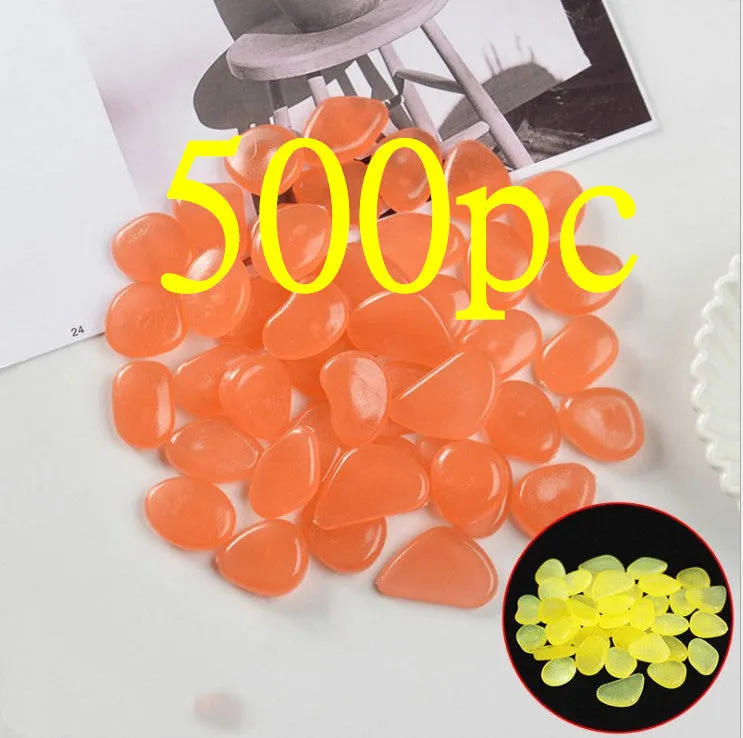 Mixed colour fluorescent luminous stones for aquarium and garden decoration