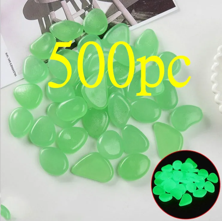 Mixed colour fluorescent luminous stones for aquarium and garden decoration