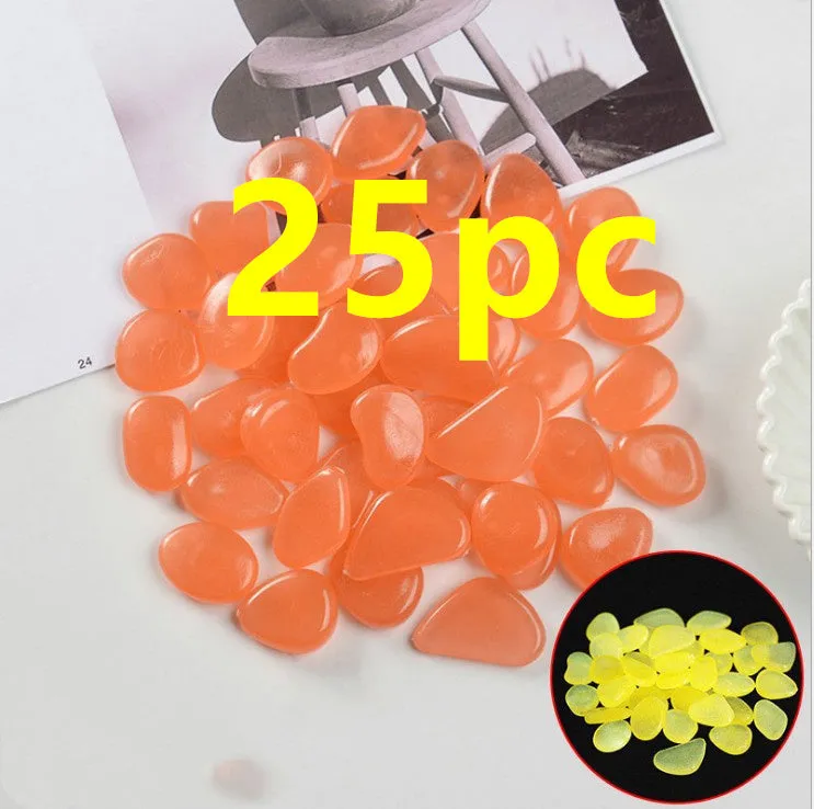 Mixed colour fluorescent luminous stones for aquarium and garden decoration