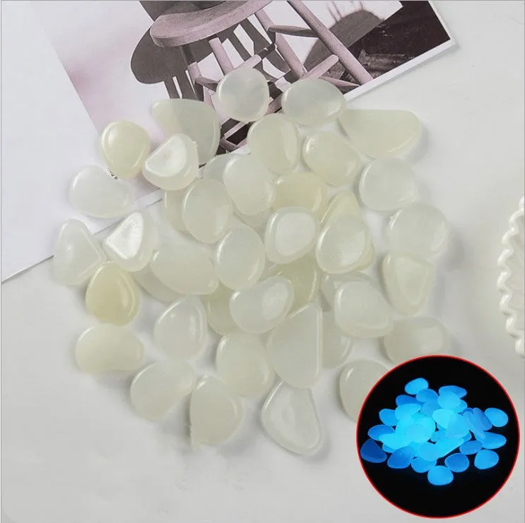 Mixed colour fluorescent luminous stones for aquarium and garden decoration