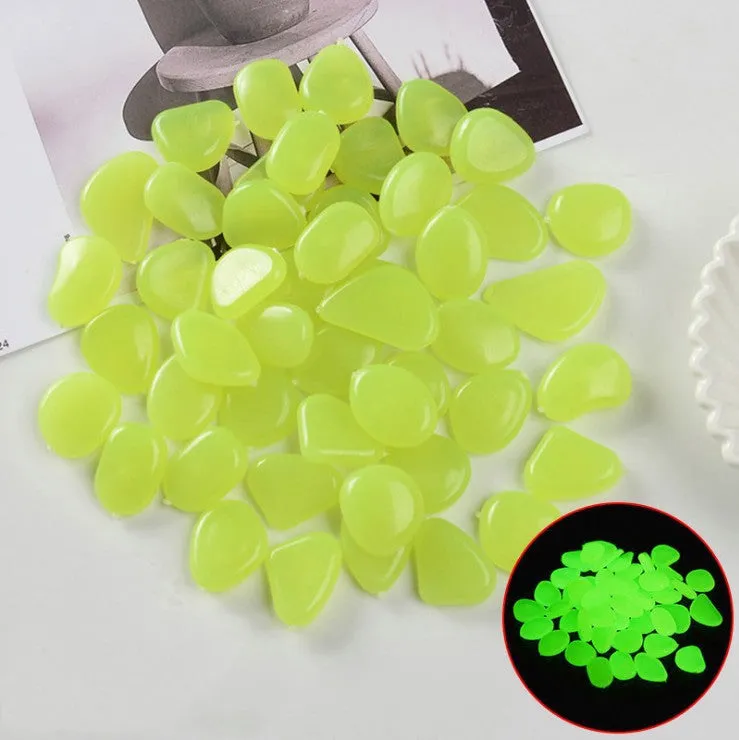 Mixed colour fluorescent luminous stones for aquarium and garden decoration