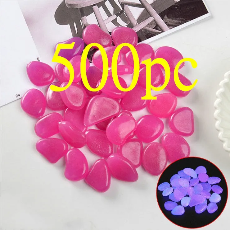 Mixed colour fluorescent luminous stones for aquarium and garden decoration