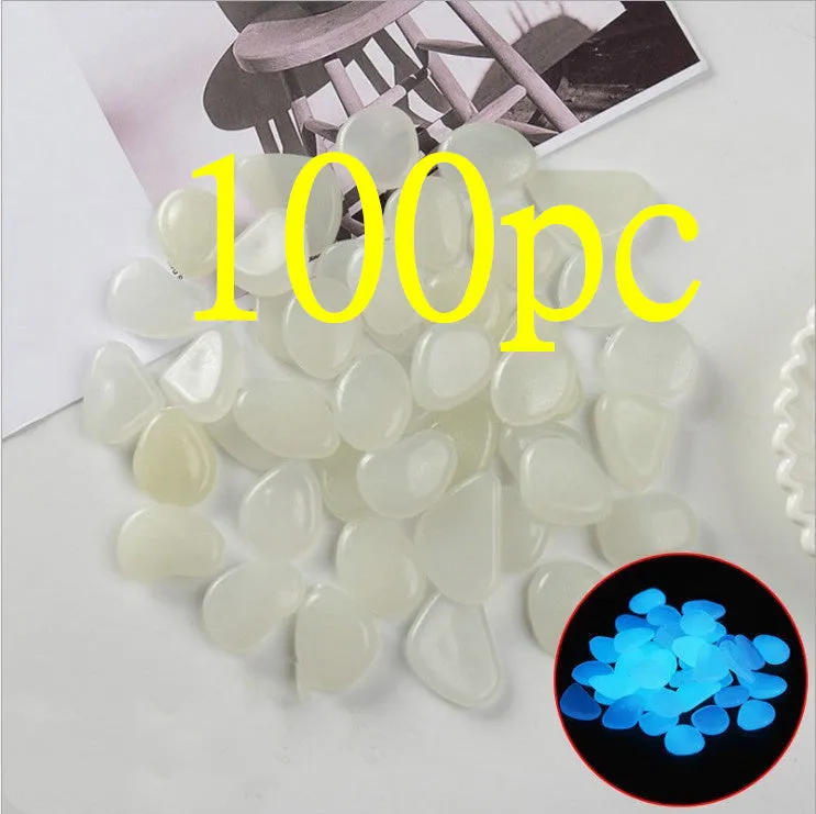 Mixed colour fluorescent luminous stones for aquarium and garden decoration
